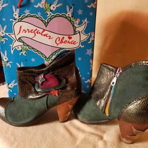 Irregular Choice Velvet Saturn Heels